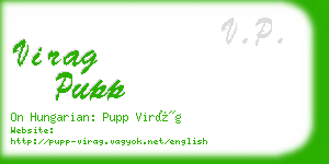 virag pupp business card